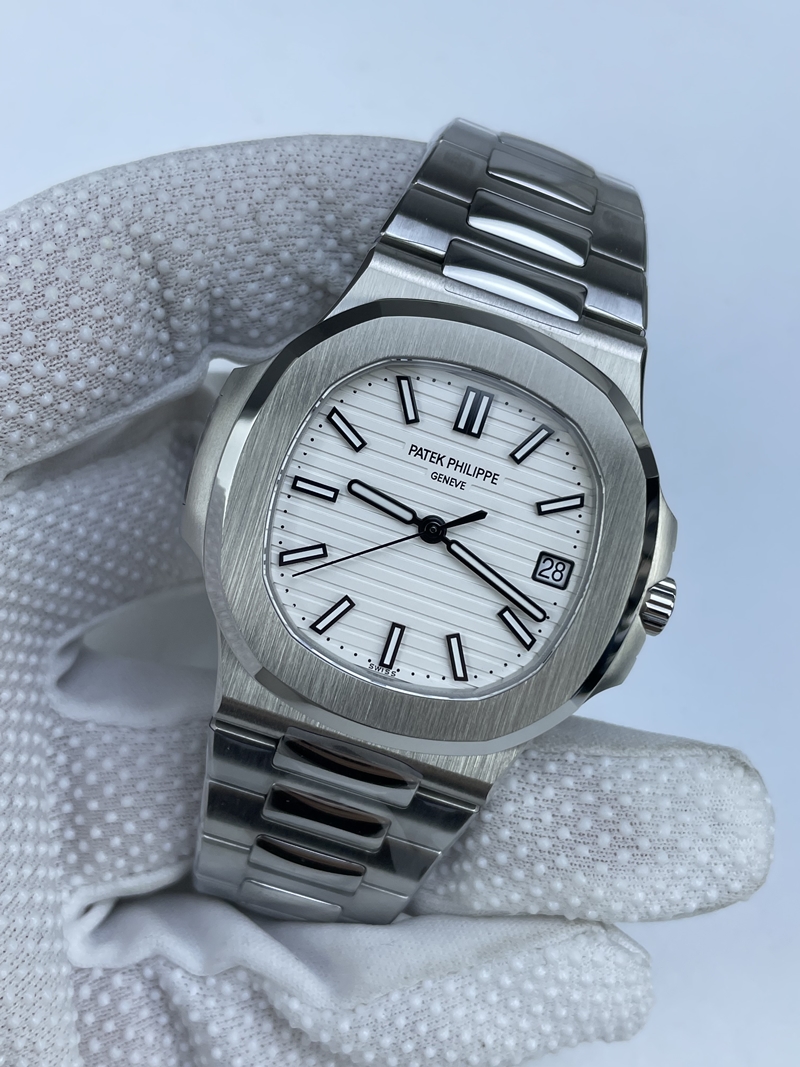 (준비완료/특급배송)NO.2775/3K공장 V2 파텍필립 노틸러스 화이트다이얼 브슬