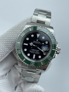 (준비완료/특급배송)NO.3479/QP공장 롤렉스 서브마리너 신형 41mm 블랙다이얼 그린세라믹 인서트 최신형 스타벅스